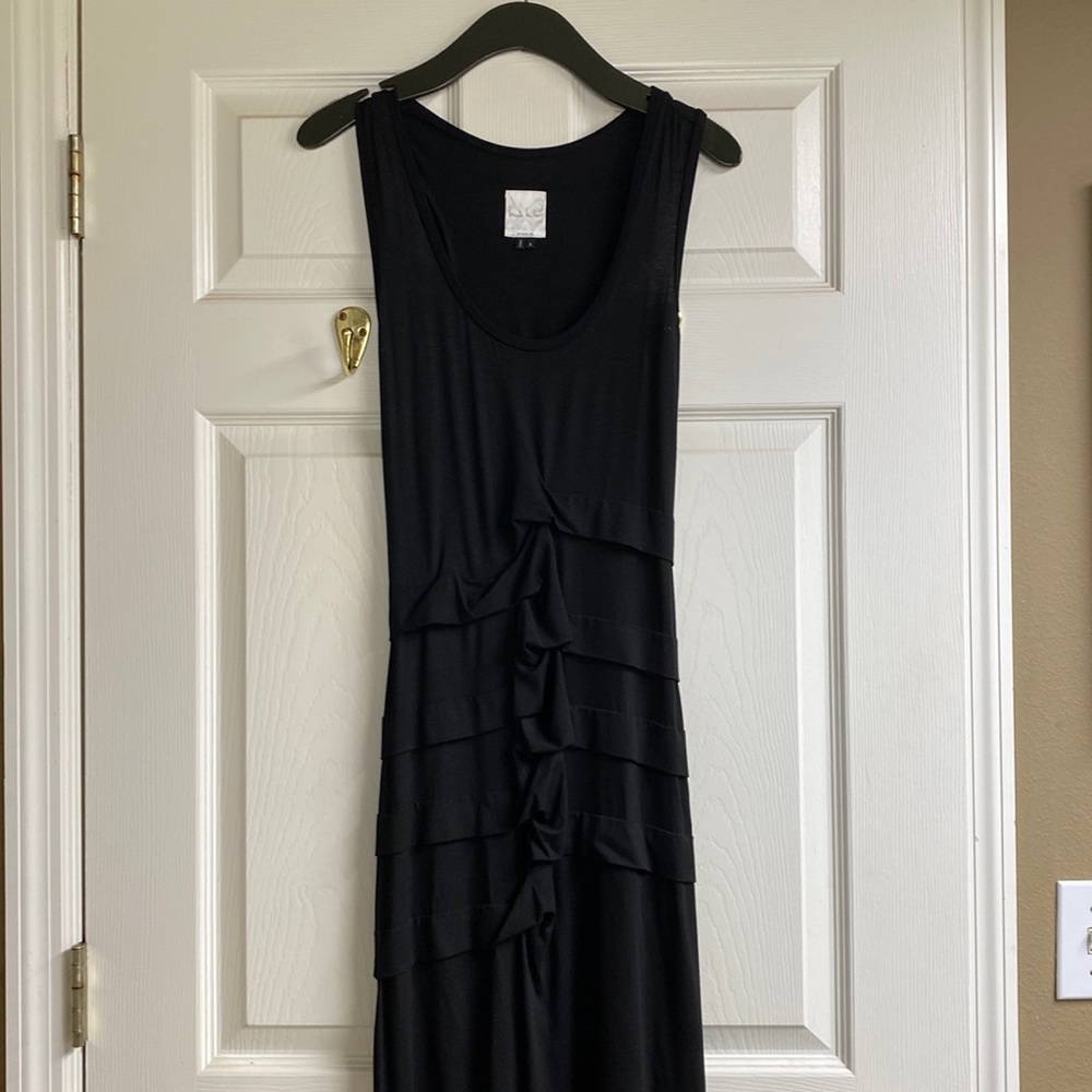 Nicole Miller tank ruched long dress size small